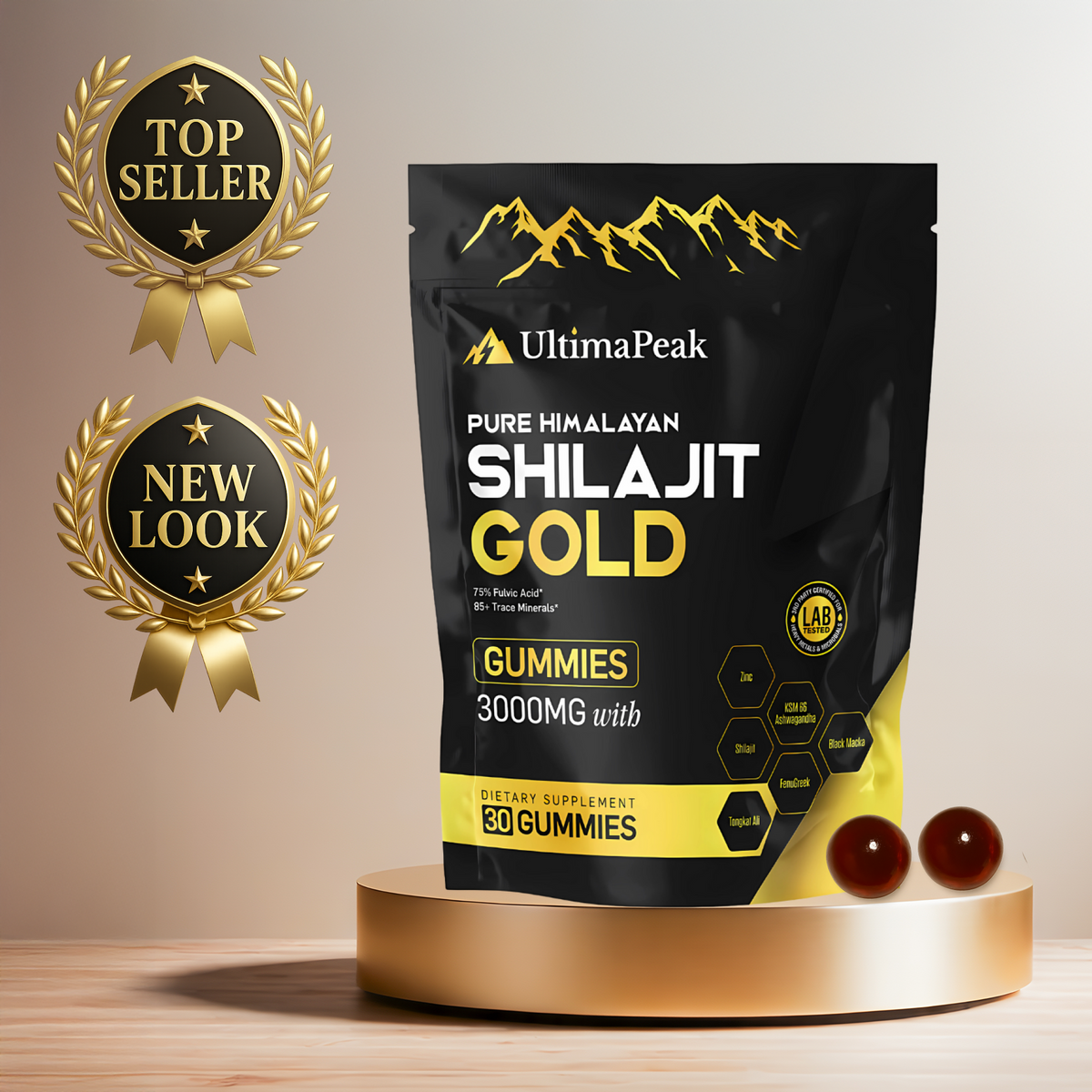 ULTIMAPEAK™ Pure Shilajit Gummies – Feel Ready Again - Libido Support
