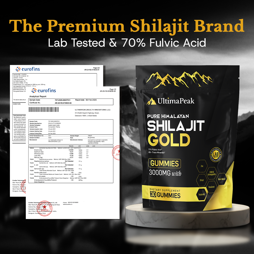ULTIMAPEAK™ Pure Shilajit Gummies – Now 6-in-1 Support | Special