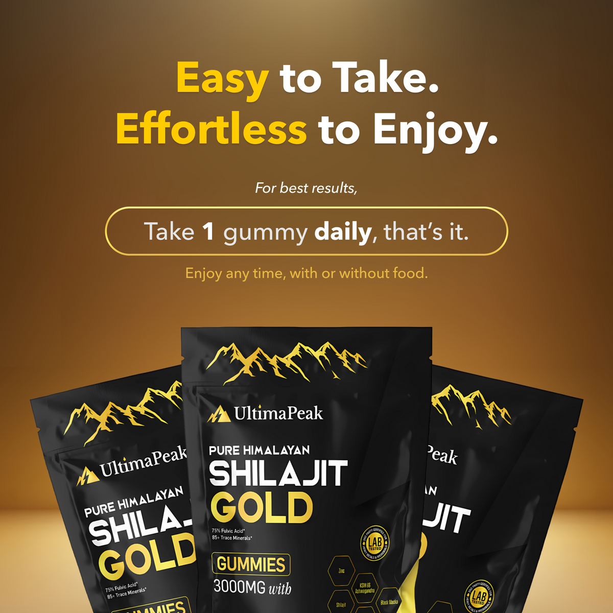 ULTIMAPEAK™ Pure Shilajit Gummies – Now 6-in-1 Support | Special